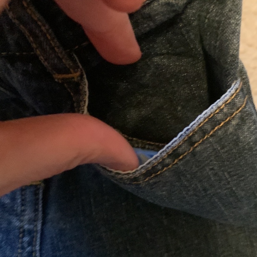 Vintage Gymboree Freshly Picked Gingham Floral Lace Top Jeans Lot 2T Adjustable - Picture 8 of 13